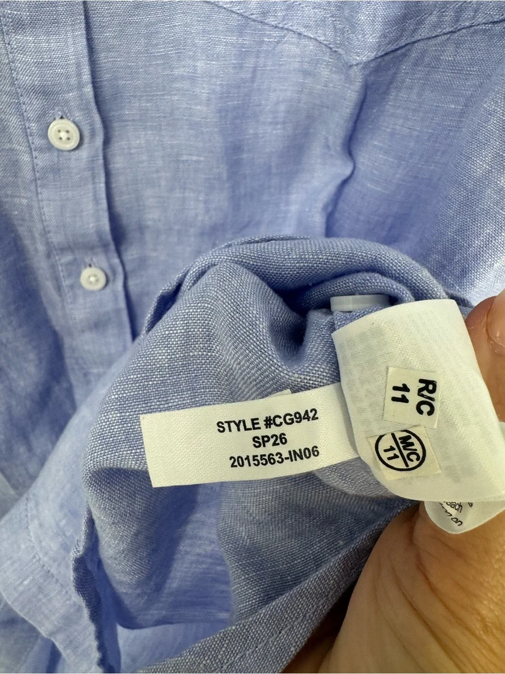 NWT J. Crew Tall Garçon Classic Shirt Baird McNutt Irish Linen French Blue 12T